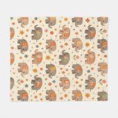 Couverture Polaire Éléphant Boho (Devant (Horizontal))