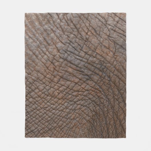 Couverture Polaire éléphant Brown en gros plan (Devant)