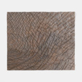 Couverture Polaire éléphant Brown en gros plan (Devant (Horizontal))