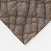 Couverture Polaire éléphant Brown en gros plan (Coin)