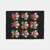 Couverture Polaire Elephant Christmas Funny Elephant Lover Pajama Men (Devant (Horizontal))