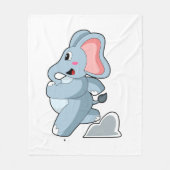 Couverture Polaire Eléphant coureur (Devant)