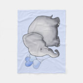 Couverture Polaire Éléphant de bébé gourmet géant avec ballons Nurser (Devant)