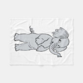 COUVERTURE POLAIRE ELEPHANT FILLE (Devant (Horizontal))