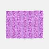 Couverture Polaire Eléphant fleur - améthyste violet (Devant (Horizontal))