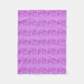 Couverture Polaire Eléphant fleur - améthyste violet (Devant)
