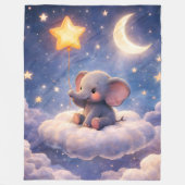 Couverture Polaire elephant heart large blanke (Devant)