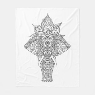 Couverture Polaire Éléphant inspiré