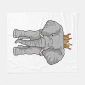 Couverture Polaire Elephant King Crown (Devant (Horizontal))