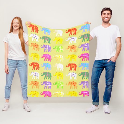 Couverture Polaire Elephant Lucky (En situation)