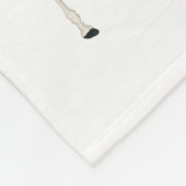 Couverture Polaire Eléphant mignon & Giraffe Floral Personnalisé Nom  (Coin)