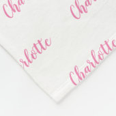 Couverture Polaire Éléphant Personnalisé Navy Nom Bleu Garçon (Coin)