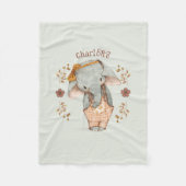 Couverture Polaire Eléphant petite fille (Devant)