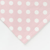 Couverture Polaire Eléphant rose verdoyant Fille personnalisée (Coin)