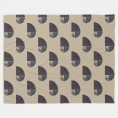 Couverture Polaire Eléphant spiral Fibonacci - Ratio d'or 2 (Devant (Horizontal))