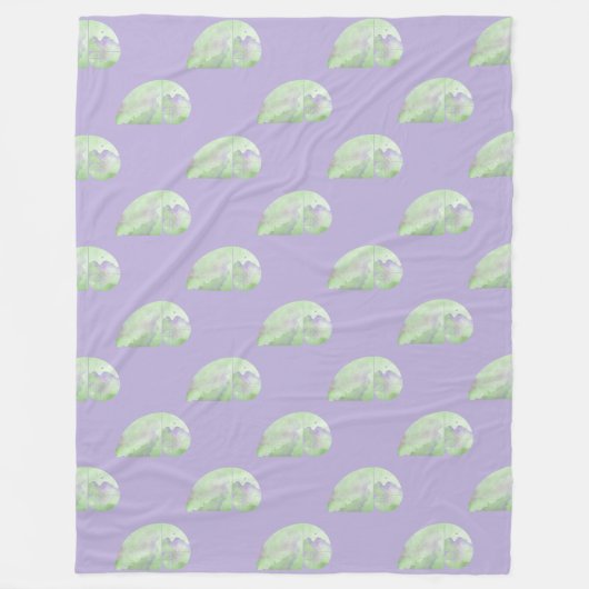 Couverture Polaire Eléphant spiral Fibonacci - Ratio d'or 3 (Devant)