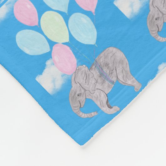 Couverture Polaire Éléphant Volant  (Coin)