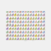 Couverture Polaire Eléphants de bébé (Devant (Horizontal))