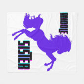 Couverture Polaire Élevage de pony pourpre de soeur moyenne (Devant (Horizontal))
