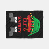 Couverture Polaire Elf And Safety, Funny Health &amp; Safety Elf Long (Devant (Horizontal))