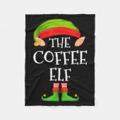Couverture Polaire Elf Family Christmas Coffee Elf Sweater Matching C (Devant)