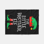 Couverture Polaire Elf Family Christmas Little Brother Elf Sweater Me (Devant (Horizontal))