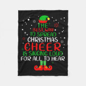 Couverture Polaire Elf Shirt The Way To Spread Christmas Cheer Boys M (Devant)