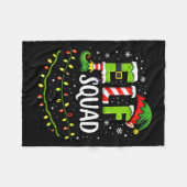 Couverture Polaire Elf Squad Christmas Lights Matching Holiday Crew  (Devant (Horizontal))