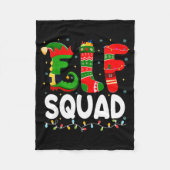 Couverture Polaire Elf Squad Family Christmas Matching Pajamas Xmas T (Devant)