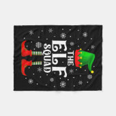 Couverture Polaire Elf Squad Family Matching Xmas Funny Christmas Vib (Devant (Horizontal))