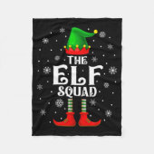 Couverture Polaire Elf Squad Family Matching Xmas Funny Christmas Vib (Devant)