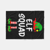 Couverture Polaire Elf Squad Matching Family Christmas  (Devant (Horizontal))