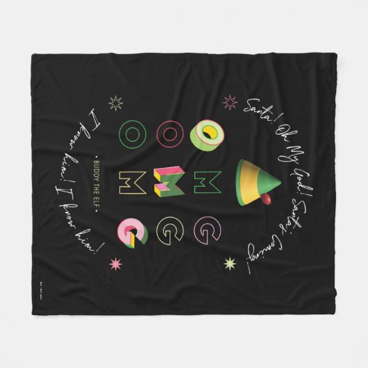 Couverture Polaire Elf the Movie | PÈRE NOËL OMG (Devant (Horizontal))