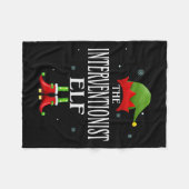 Couverture Polaire Elf Xmas - Groupe de famille de jumelage Intervent (Devant (Horizontal))