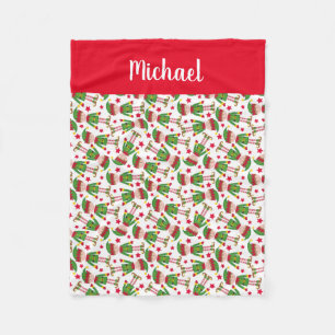 Couverture Polaire Elfe de Noël personnalisé