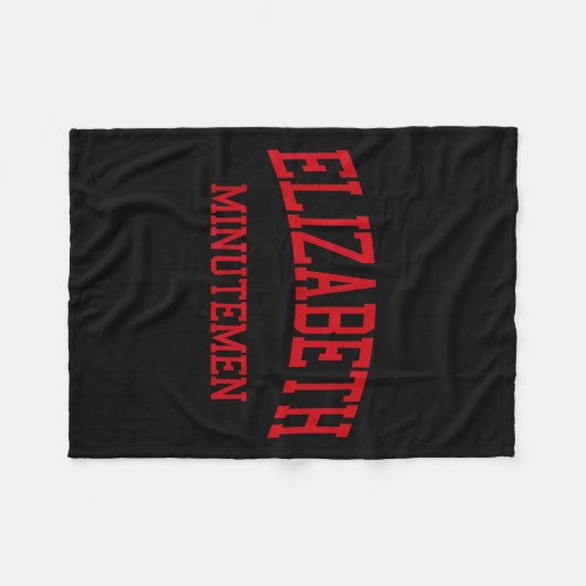 Couverture Polaire Elizabeth High School Hs Elizabeth Nj Retro (Devant (Horizontal))