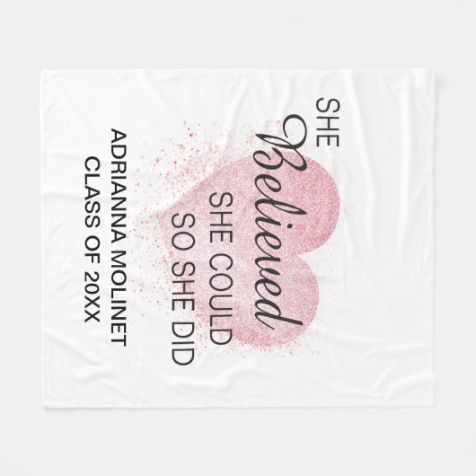 Couverture Polaire Elle croyait qu'elle pouvait faire son diplôme (Devant (Horizontal))