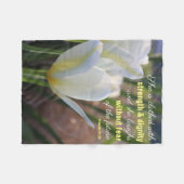 Couverture Polaire Elle est habillée - Proverbes 31:25 (Devant (Horizontal))