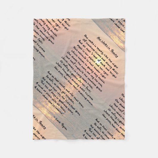 Couverture Polaire Elle Marche Dans La Beauté/Cape May Sunset Fleece  (Devant)