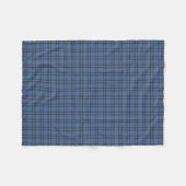 Couverture Polaire Elliot Clan bleu et Tartan Brown (Devant (Horizontal))