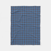 Couverture Polaire Elliot Clan bleu et Tartan Brown (Devant)