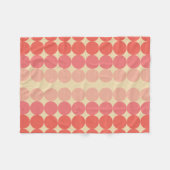 Couverture Polaire Ellipse de pamplemousse moderne du milieu du siècl (Devant (Horizontal))