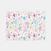 Couverture Polaire Elmo & Abby Cadabby Valentine Hearts Motif (Devant (Horizontal))