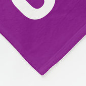 Couverture Polaire Elmo Alphabet | C Nuages (Coin)