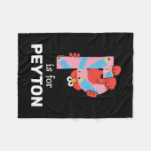 Couverture Polaire Elmo Alphabet | Crayon P (Devant (Horizontal))
