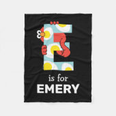 Couverture Polaire Elmo Alphabet | E OE (Devant)