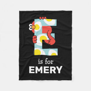 Couverture Polaire Elmo Alphabet E OE