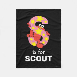 Couverture Polaire Elmo Alphabet Étoile S