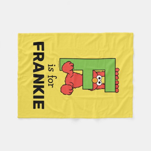 Couverture Polaire Elmo Alphabet | F Vert (Devant (Horizontal))