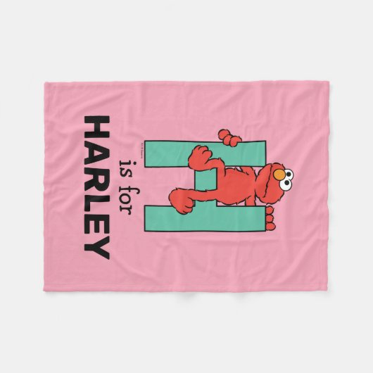 Couverture Polaire Elmo Alphabet | H Vert (Devant (Horizontal))